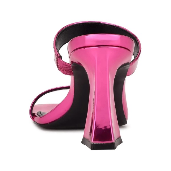 Nine West Darlb 3 Pink Metallic Heels - Picture 5 of 5